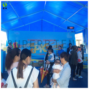 Trade Show <b>Tent</b> Aluminum <b>Frame</b> Blue Oxford Cloth Rectangular Waterproof Exhibition Use - Product Image 3