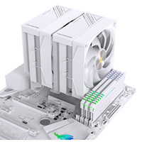 LOVINGCOOL 260W TDP Dual Tower CPU Air Cooler 120mm PWM 4Pin Matte Texture Top Ready Ship in Stock OEM Intel AMD Desktop PC Case