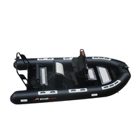 Bateau à rames de pêche en caoutchouc gonflable en hypalon RIB500 de luxe CE