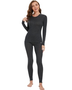 Top térmico de <span class=keywords><strong>lana</strong></span> <span class=keywords><strong>merino</strong></span> de manga larga para <span class=keywords><strong>mujer</strong></span> y Calzoncillos largos conjunto de ropa interior <span class=keywords><strong>térmica</strong></span> de <span class=keywords><strong>lana</strong></span> <span class=keywords><strong>merino</strong></span> transpirable lavable a máquina - Product Image 1