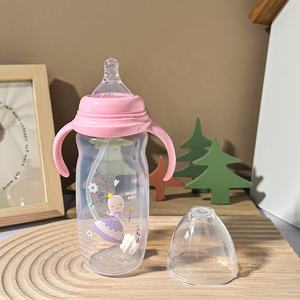330ml 와이드 칼리버 PP 아기 젖병 BPA 프리 수유병 홀더 포함 아기 수유 용품 - Product Image 2