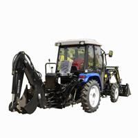 China Weifang CP Traktorenhersteller Brandneuer Mini-Kompakt-Rasenmäher-Traktor mit Frontlader und Heckbagger