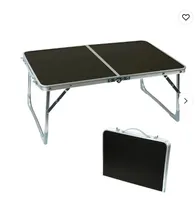 Petite table pliante en aluminium avec logo personnalisé, table de pique-nique portable pour l'extérieur, table de camping