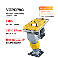 Moteur diesel GX120 73KG Cric de saut de tranchée Compacteur 13KN Pilons compacts pour le sol pour le compactage du sol