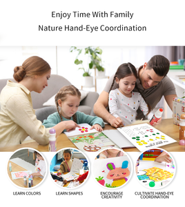 Vui Vẻ Nguồn Cung Cấp Nghệ Thuật Không Độc Hại Có Thể Giặt Dot Đánh Dấu Dot Đánh Dấu Cho Trẻ Em Nghệ Thuật Vẽ Tranh Bingo Đánh Dấu Thiết Lập Cho Trẻ Mới Biết Đi Trường Mầm Non - Product Image 6