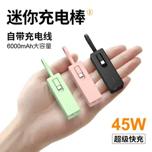 6000mAh mini power bank pd super fast charging wireless charging comes with a line 10000mAh power bank