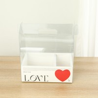 Magnifique Boîte à Gâteaux Florale Pliable Transparente pour Noël Anniversaire, Emballage Cadeau Vide pour Dessert en Papier avec Poignée