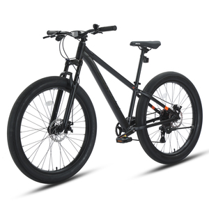 Bicicleta de Montaña con Cuadro de Aluminio, 9 Velocidades, Neumáticos Gruesos de 27.5 Pulgadas, Suspensión de Disco, Color Negro, ST-SPA-MT275FS PRO ST-SP, Disponible en Almacén de EE. UU. a Precio Económico - Product Image 1