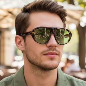 Gafas de Sol Personalizadas con Logotipo 2026, Diseño de Leopardo, Estilo Punk, Protección UV400, Color Caramelo, Tipo Piloto, para Hombre y Mujer - Product Image 1