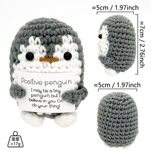 Muñeca Tejida a Mano, Linda y Adorable, Adorno <span class=keywords><strong>de</strong></span> Escritorio con Energía Positiva, Regalo para Todos, Tostada Blanca Lechosa (Tarjeta N) - Product Image 4