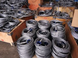 WS01型锻软眼吊索镀锌钢丝绳，带环，用于提升和索具钢线材 - Product Image 5