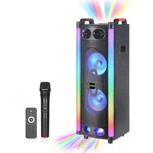 JBA Portable Bluetooth <b>Speaker</b> 10 Inch Dual Drivers Wireless <b>Microphone</b> Rechargeable Battery Outdoor Karaoke Party Use - Product Image 3