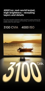 Proyector Láser DLP JMGO O3 Ultra 4K, 3500-4000 Lúmenes, 4GB 64GB, 3D Inteligente, Tiro Corto, Portátil, <span class=keywords><strong>Cine</strong></span> <span class=keywords><strong>en</strong></span> Casa o Proyector Empresarial - Product Image 4