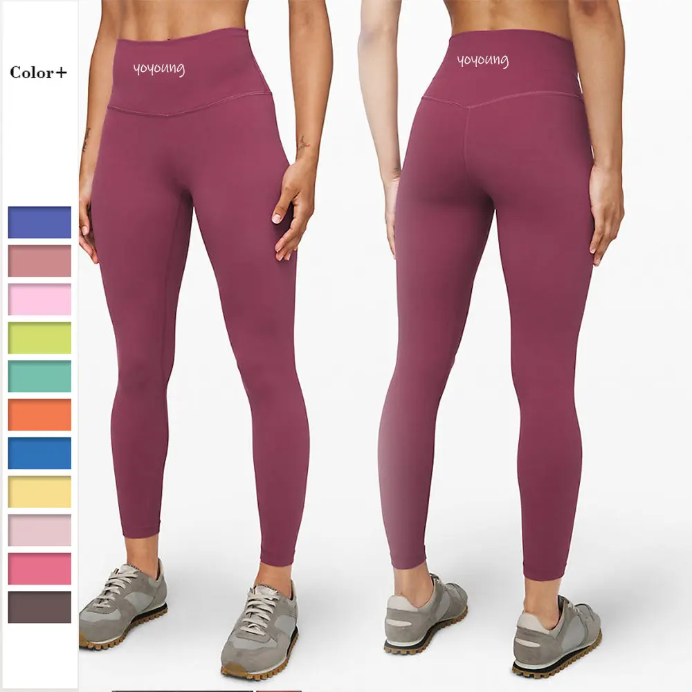 Pantalones de Yoga con diseño de LULU para mujer, ropa de entrenamiento de cintura alta, ropa de gimnasio, Leggings Tiktok con bolsillos, Amazon