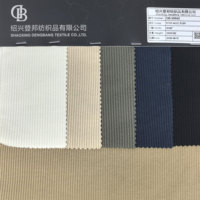 Nouveau style européen Tissu tricoté côtelé Fabricant textile 51% Polyester 44% Coton 5% Élasthanne Jacquard CVC TC Personnalisation usine