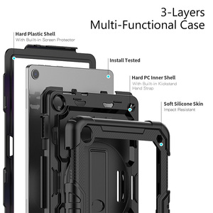 Dày Silicone Trường Hợp Máy Tính Bảng Đối Với Lenovo TAB M10 3rd 10.1 TB-328FU TB-328XU Rugged Bìa Với Dây Đeo Vai Bảo Vệ Màn Hình Phim - Product Image 6