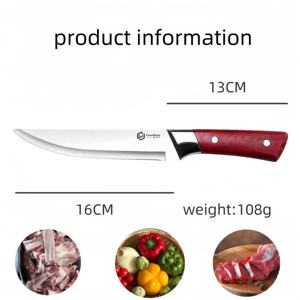 Fabrika fiyat özel şef çok paslanmaz çelik Boning Cleaver 3Cr13 çelik PP et mutfak gıda için keskin mutfak kolu - Product Image 3
