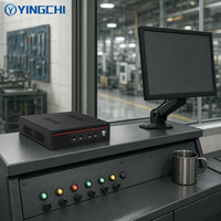 YINGCHI Mini PC Output Layar Ganda Dengan 8 Port USB Gigabit LAN Prosesor Intel I5 DDR4 SSD Komputer Desktop untuk Kantor Ritel