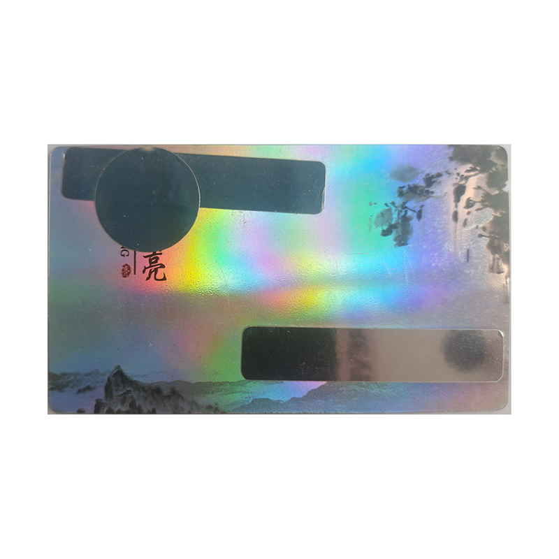 Carte de PVC d'argent d'hologramme de 0.38mm