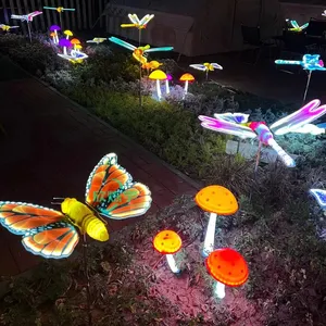웨딩 무대 장식 야외 공원 Led 나비 빛 모티프 빛