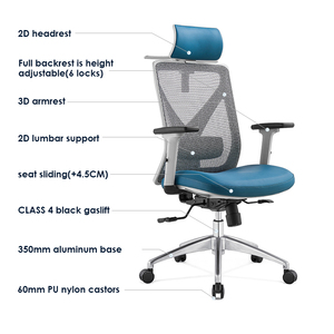 Pabrik (Desain Baru) Grosir Murah Manajer Komputer Desainer Modern Ergonomis Kantor Jaring Bintang Kursi Pabrik Grosir - Product Image 5