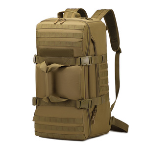 Tactical <b>Backpack</b> Large Capacity Outdoor Hiking Travel Bag With Adjustable Shoulders For Mountaineering Sports - Product Image 3