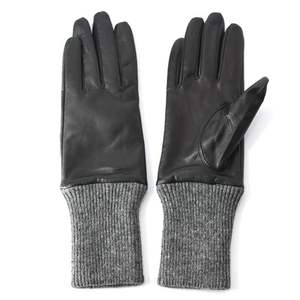 Guantes de Piel de Oveja Italiana Hechos en Japón con Forro 100% Cachemira - Product Image 1