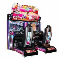 Grande console de jeu vidéo de course d'arcade à deux joueurs, machine de divertissement Android à monnayeur pour adultes, centres de jeux, voiture de voyage