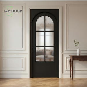 <span class=keywords><strong>ประตู</strong></span>บานเลื่อนไม้โอ๊คขาวและมะฮอกกานีแบบมีใบรับรอง พร้อมกระจก<span class=keywords><strong>โค้ง</strong></span>สำหรับตกแต่งภายในบ้าน <span class=keywords><strong>ประตู</strong></span>ไม้เนื้อแข็ง - Product Image 3