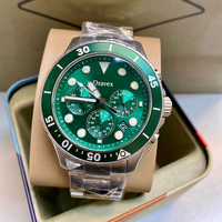 Montre Chronographe Homme Nouvelle Tendance en Or, Cadran Bicolore Rotatif, Étanche en Acier Inoxydable, FS Relojes