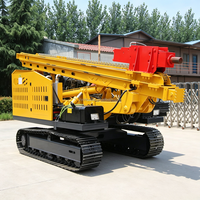 Machine de forage puissante pour pieux vissés photovoltaïques et pieux de fondation, pour la construction de centrales photovoltaïques dans le désert, 90-400mm