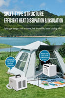 JP Split WiFi Modèle Portable Climatiseur Air Personnel Refroidisseur Climatiseur Extérieur Mobile air pour Tente Camping-Car