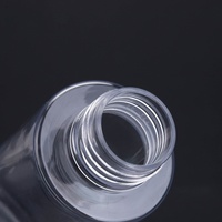 Bouteille vide en plastique de luxe de 100 à 250ml pour toner hydrosol épais et transparent épaule plate pour l'emballage cosmétique de lotion de sérum de soin de la peau