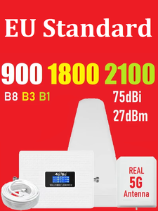 Répéteur GSM 3 bandes compatible HWATEL B8 B3 B1, amplificateur cellulaire 2G 3G 4G 5G LTE, amplificateur de signal mobile tribande, amplificateur de signal de téléphone portable 900 1800 - Product Image 4
