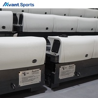 Tribunes rétractables Avant Sports pour salle de sport, auditorium, système de sièges télescopiques pour arène avec sièges de théâtre fixes