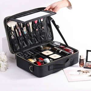 <span class=keywords><strong>Estuche</strong></span> <span class=keywords><strong>de</strong></span> maquillaje <span class=keywords><strong>para</strong></span> <span class=keywords><strong>mujer</strong></span> con asa, correas <span class=keywords><strong>para</strong></span> los hombros, <span class=keywords><strong>estuche</strong></span> <span class=keywords><strong>de</strong></span> nailon profesional <span class=keywords><strong>de</strong></span> fábrica <span class=keywords><strong>de</strong></span> viaje, maleta <span class=keywords><strong>para</strong></span> maquillaje, tamaño personalizado - Product Image 3