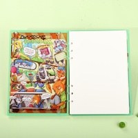 [Shake Shake Creative Style] Cuaderno de Hojas Sueltas de Acrílico y Pulpa de Madera Zootopia para Estudiantes, Bloc de Notas y Diario