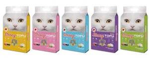 Strong Brand Natural Tofu Extreme Odor Seal Tofu Cat Litter Multi- Fragrance Clumping Tofu 6L /2.5KG Cat Grooming Products