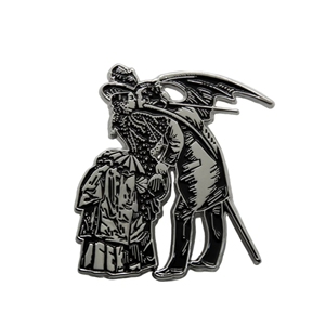 Halloween <span class=keywords><strong>Lucifer</strong></span> Horror Negro cielo <span class=keywords><strong>diablo</strong></span> beso corazón aleación plata chapado suave esmalte solapa Pin moda sombrero decorativo Pin - Product Image 3