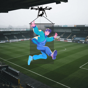 Layar <span class=keywords><strong>LED</strong></span> Sky Fly Flag Ultra Ringan Fleksibel Tahan Air untuk Iklan di Drone - Product Image 4