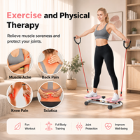 Appareil d'exercice portable et écologique en acier antidérapant pour le torsion de la taille avec corde de traction pour usage domestique, équipement de fitness pour femmes et hommes
