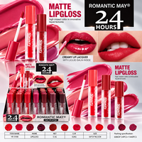 Gloss à lèvres mat longue tenue, non desséchant, effet boue-poudre, rouge à lèvres liquide pour maquillage quotidien, vente en gros