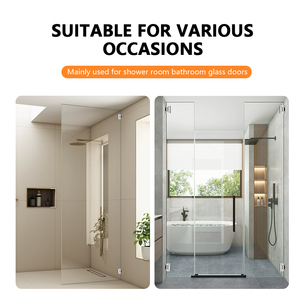 Engsel Pintu Pivot 90 Derajat Modern dari Dinding ke Kaca, Baja Anti Karat Kuningan Hitam Emas, Dapat Disesuaikan untuk Kamar Mandi dan Shower - Product Image 5