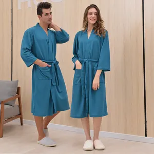 Bathrobe Bathrobes NANTEX Luxury Designer Kimono Custom Bathrobe For Men Cotton Hotel Spa Bathrobes Waffle Robe