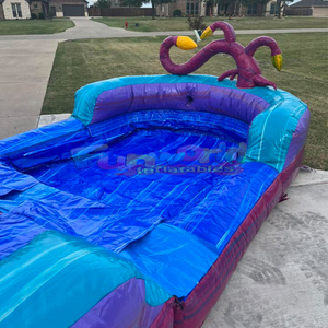 Maison de rebond commerciale pour enfants maison combo sautant pour enfants château gonflable rebondissant avec toboggan aquatique lune cavalier piscine à balles - Product Image 4