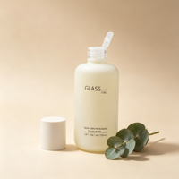 Flacon de toner en verre de luxe, emballage cosmétique pour produits de soin du visage, emballage cosmétique rechargeable