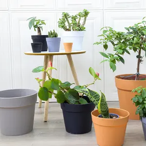 Venda quente Fabricação De Plástico Família Jardim Potted Pot Flores De Plástico Transplante Artificial Vasos De Mudas De Flor