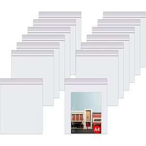 Sacs à fermeture éclair en poly transparent, 11 x 14 pouces, 100 pièces, sacs de rangement refermables pour aliments, vêtements, documents, bijoux, cadeaux, faveurs de fête - Product Image 1