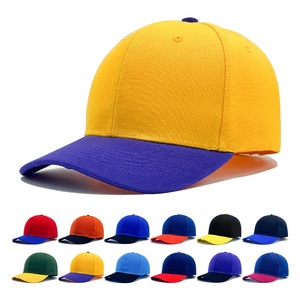 Casquette de camionneur personnalisée à bas prix compétitif de haute qualité contraste colorblock deux tons broderie 6 panneaux casquette de baseball sports - Product Image 1