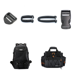 <b>Plastic</b> <b>Sliding</b> Buckle 30mm 44mm Black For Bags Durable Fasteners - Product Image 4